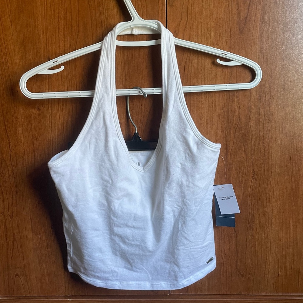 Hollister Classic White Halter Top